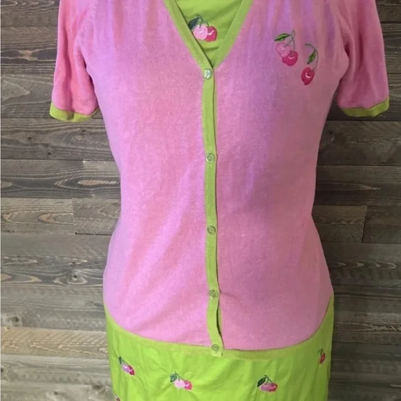 Island Influences Cherry Dress & Cardigan 10 - Picture 2 of 16